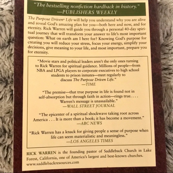 🌟“The Purpose Driven” • Paperback Book - Picture 4 of 5